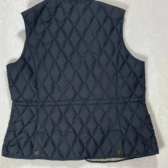 Eddie Bauer Navy Quilted Goosedown Vest - Picture 9 of 14